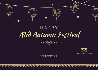 Mid Autumn Festival Postcard Image Preview