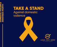 Take A Stand Against Violence Facebook post Image Preview