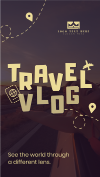 Simple Fun Travel Vlog TikTok Video Design