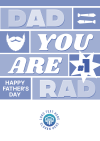 Dad You Are Rad Flyer Image Preview
