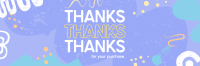 Grunge Thank You Twitter header (cover) Image Preview