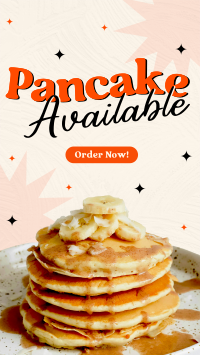 Pancakes Now Available TikTok Video Design