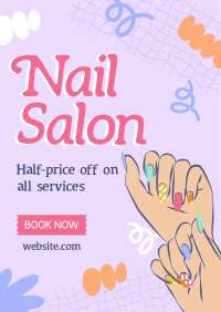 Aesthetic Nails Poster Design