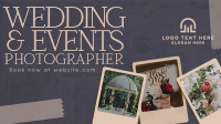 Rustic Wedding Photographer Facebook Event Cover Design