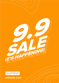 9.9 Gradient Sale Poster Image Preview