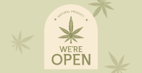 Open Medical Marijuana Facebook Ad Design