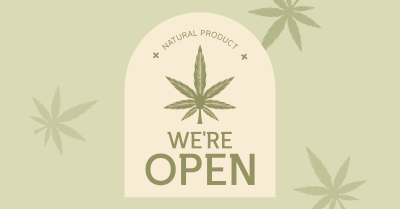 Open Medical Marijuana Facebook ad Image Preview