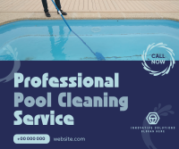 Pool Cleaning Service Facebook Post Design