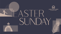 Modern Easter Holy Week Facebook Event Cover Design