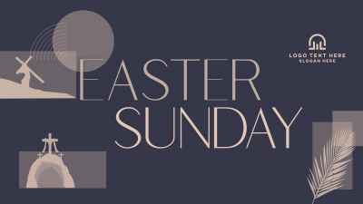 Modern Easter Holy Week Facebook event cover Image Preview