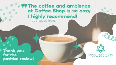 Quirky Cafe Testimonial Facebook event cover Image Preview