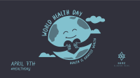 Health Day Earth Zoom Background Image Preview