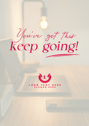 Keep Going Motivational Quote Flyer Image Preview