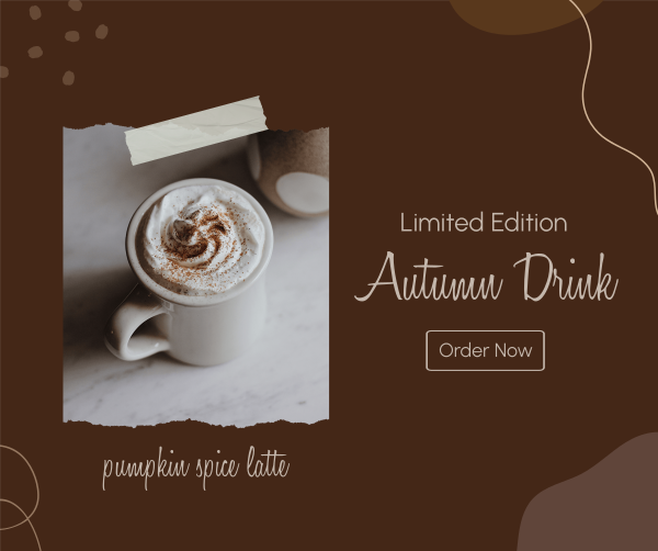 Spice Autumn Drinks Facebook Post Design Image Preview