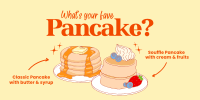 Classic and Souffle Pancakes Twitter post Image Preview