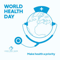 World Health Priority Day Instagram post Image Preview