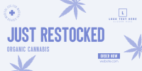 Cannabis on Stock Twitter Post Design