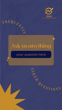 Ask anything Facebook Story Design