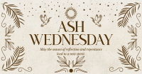 Rustic Ash Wednesday Facebook Ad Design