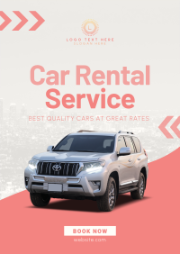 Car Rental Service Poster Design