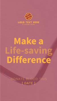 Simple Blood Donor Drive Facebook story Image Preview