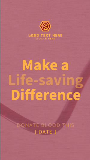 Simple Blood Donor Drive Facebook story Image Preview