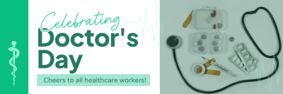 Celebrating Doctor's Day Twitter header (cover) Image Preview