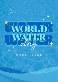 Quirky World Water Day Poster Image Preview