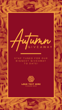 Leafy Fall Giveaway Facebook story Image Preview