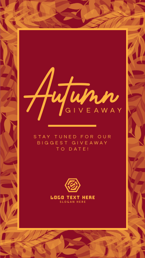 Leafy Fall Giveaway Facebook story Image Preview