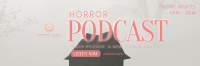 Horror Podcast Twitter Header Design