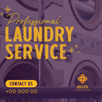 Professional Laundry Service Instagram Post Design