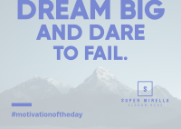 Dream Big Motivation Postcard Image Preview
