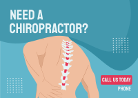 Book Chiropractor Services Postcard Image Preview