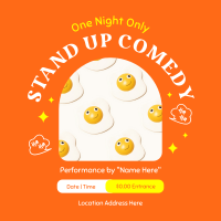 One Night Comedy Show Instagram Post Design