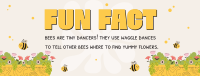 Bee Day Fun Fact Facebook Cover Design