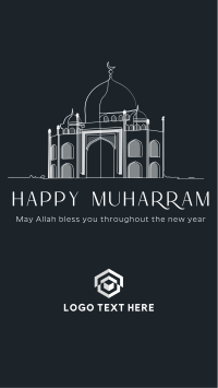 Minimalist Mosque Facebook Story Design