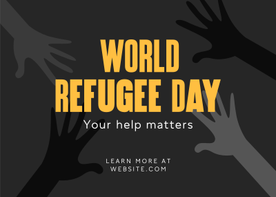 World Refugee Day Postcard Image Preview
