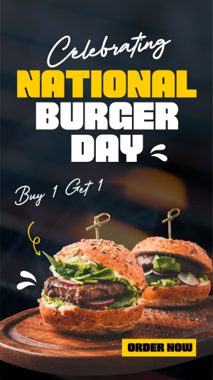 National Burger Day Celebration Instagram story Image Preview