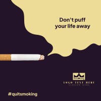 Quit Smoking Instagram Post Design