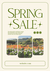 Spring Time Sale Poster Design