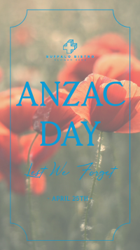 Poppy Flower Anzac Day YouTube Short Image Preview