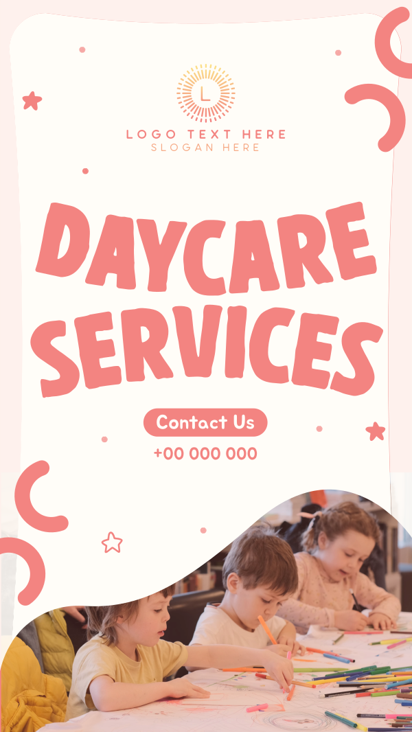 Star Doodles Daycare Services Instagram Story Design