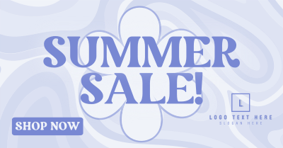 Groovy Summer Sale Facebook ad Image Preview