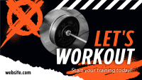 Start Gym Training Facebook Event Cover Design
