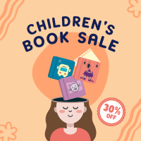 Kids Book Sale Instagram Post Design