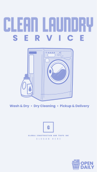 Clean Laundry Wash Facebook story Image Preview