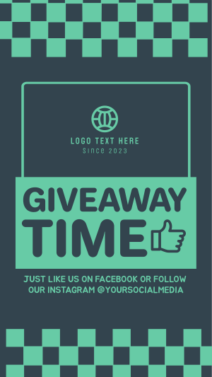 Giveaway Facebook story Image Preview