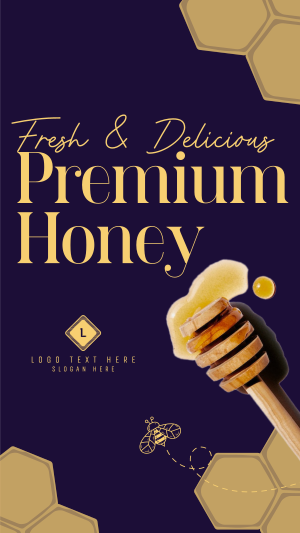 Premium Fresh Honey Facebook story Image Preview