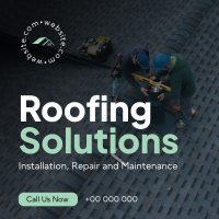 Roofing Solutions Instagram Post Design